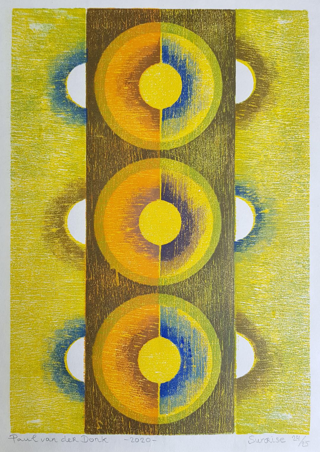Sunrise nr 24 / 25 Paul van der Donk € 180.00 incl lijst